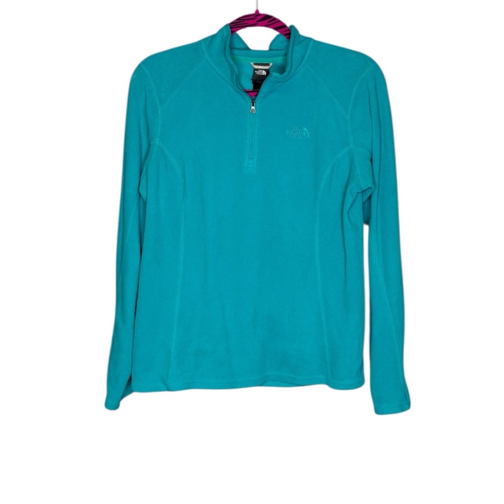 The North Face Glacier 1/4 Zip Fleece Pullover Top Turquoise Aqua Blue Women’s M
